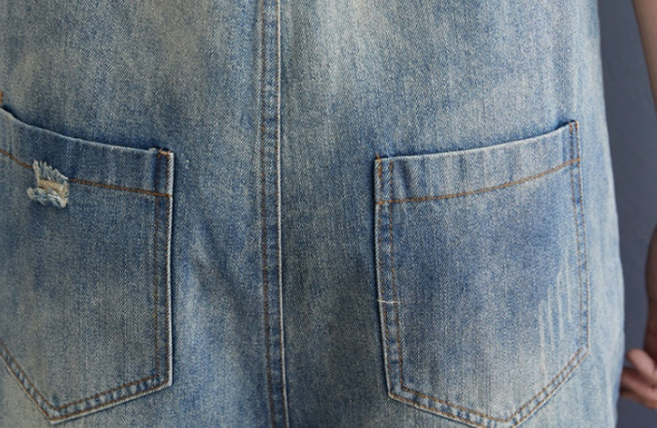 Baggy Wide Jean Suspenders